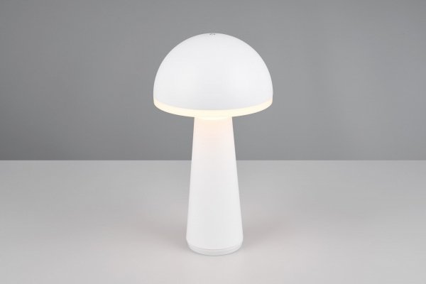 Nowoczesna Dekoracyjna Lampka Stołowa LED Biała FUNGO R57716131 RL IP54