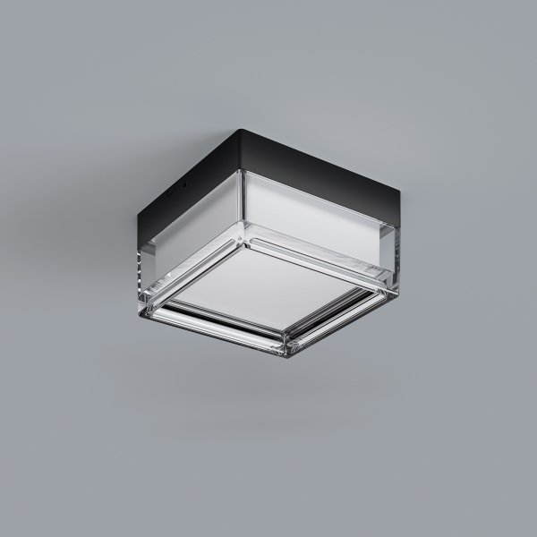 Nowoczesny czarny plafon sufitowy LED Nafis PLF-53628-BK Italux