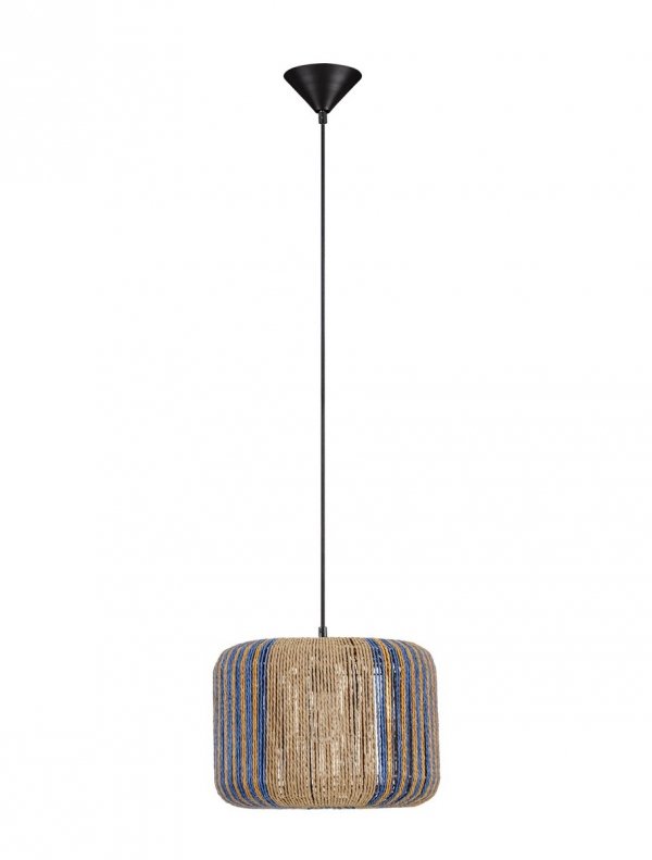Lampa wisząca sznurkowa pleciona owalna boho rystykalna industrialna nad stół do salonu sypialni BELUNCA LE45351 Luces Exclusivas