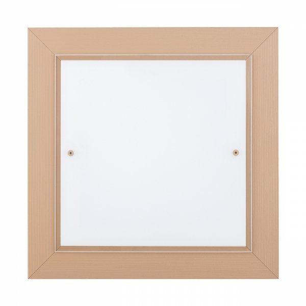 Lampa sufitowa plafon kwadratowy 32cm drewniany klasyczny nowoczesny minimalistyczny beżowy TABOR 7267 Argon