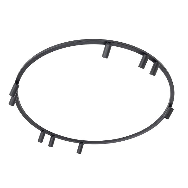 Nowoczesna lampa sufitowa czarny minimalistyczny plafon FOURTY ROUND IX BLACK 11950 Nowodvorski Lighting 