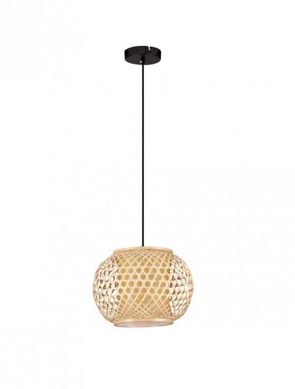 Pleciona naturalna lampa wisząca ratan REQUENA LE44861 Luces Exlusivas