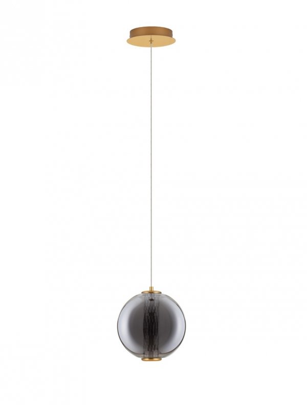 Elegancka Lampa Wisząca Kula z Ciemnego Szkła Luces Exclusivas MORROS LE44489
