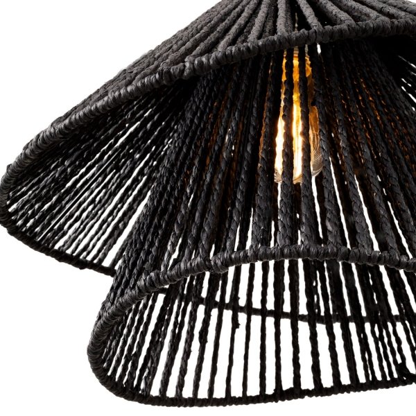 Lampa Wisząca Boho Pleciony Klosz AMALFI P0580 MAXLIGHT