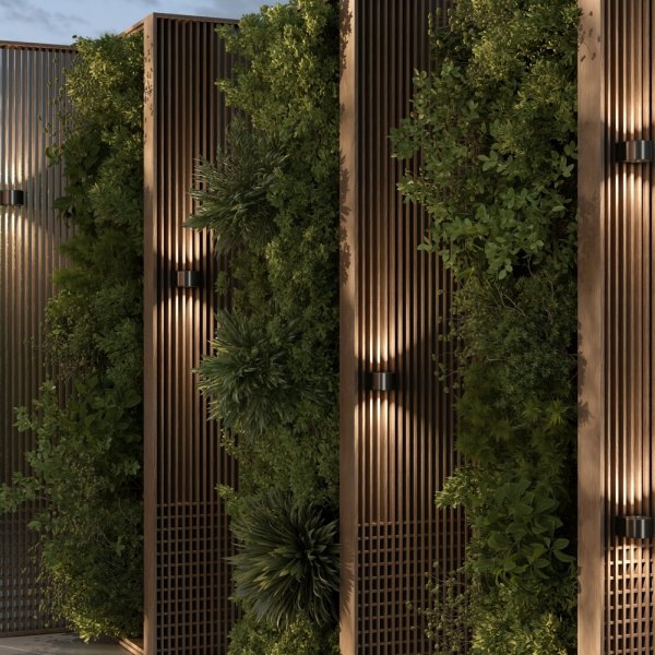 Nowoczesny kinkiet elewacyjny zewnętrzny LED aluminium grafitowy podświetlający ścianę Blow MAYTONI O435WL-L10GF3K