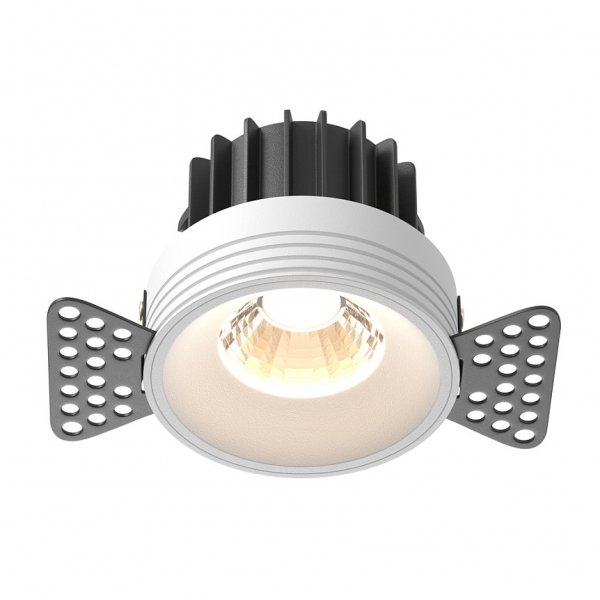 Biała Oprawka Wpuszczana Downlight Round Maytoni DL058-12W3K-TRS-W