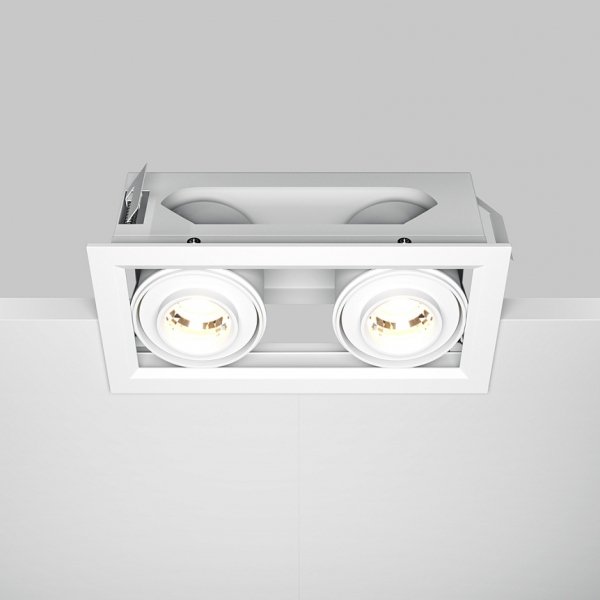Biała Oprawa Wpuszczana Downlight Metal Modern Maytoni DL093-02-10W3K-W
