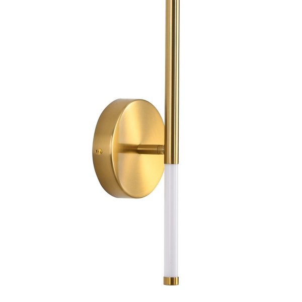 Lampa ścienna kinkiet LED listwa metalowy złoty elegancki klasyczny minimalistyczny uniwersalny FRESCO ST-MD1024M Step Into Design