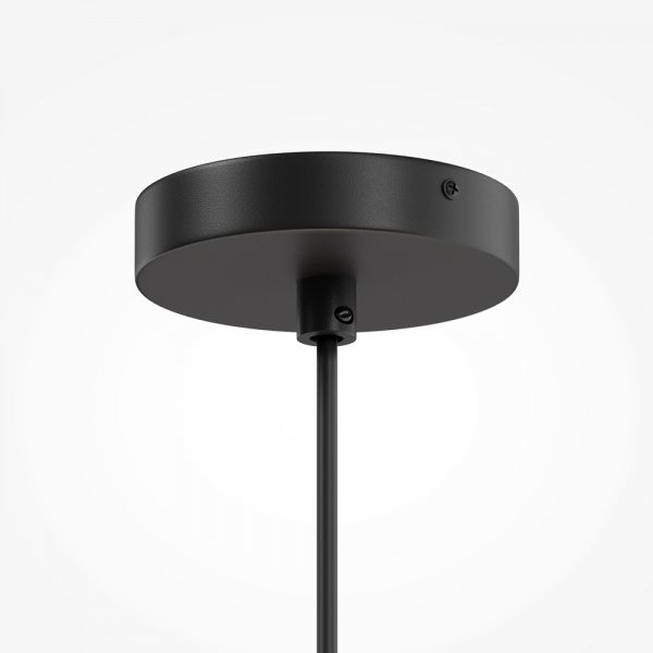 Lampa wisząca klasyczna minimalistyczna owalna metal czarno-biała do salonu sypialni BERGAMO MAYTONI MOD613PL-05W