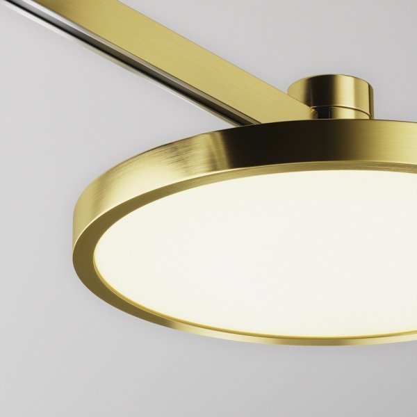 Ścieżka świetlna lampa szynowa LED nowoczesna aluminium mosiądz Plato MAYTONI TR153-1-10W2.7K-BS-DE