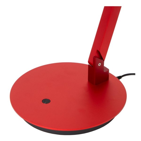 Lampa biurkowa stołowa LED czerwona minimalistyczna klasyczna nowoczesna ściemnialna OGDEN 56505/06/32 LUCIDE