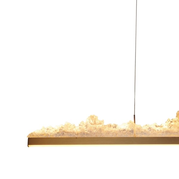 Dekoracyjna lampa wisząca listwa LED designerska MONTANA LONG ST-6490P/L Step Into Design salonowa nad stół