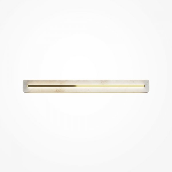 Lampa ścienna kinkiet glamour designerski prostokąt listwa LED metal mosiądz Albatre MAYTONI MOD366WL-L18BS3K