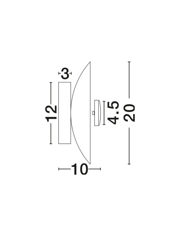 Lampa ścienna kinkiet LED okrągły 20cm papierowy biały dekoracyjny minimalistyczny skandynawski ALTEA LE45812 Luces Exclusivas