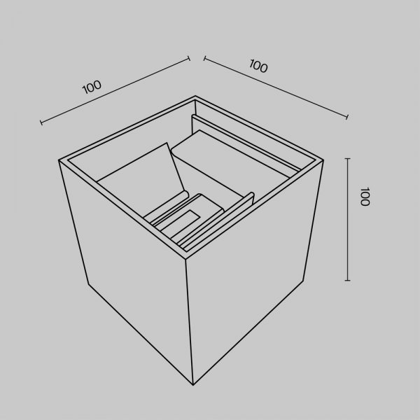 Nowoczesny kinkiet elewacyjny zewnętrzny LED minimalistyczny metalowy biały podświetlający ścianę Fulton MAYTONI O572WL-L6W