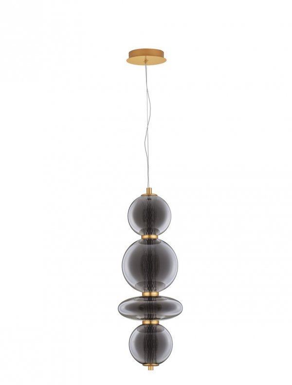 Elegancka Lampa Wisząca Salonowa z Ciemnego Szkła Luces Exclusivas MORROS LE44486