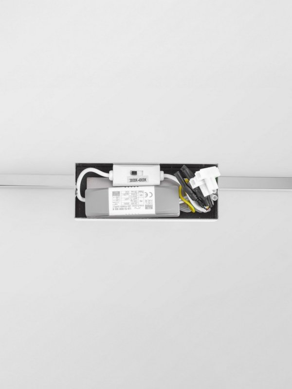 Lampa ścienna kinkiet LED srebrny nad lustro listwa regulowana minimalistyczny IP44 ALFAS LE45784 Luces Exclusivas