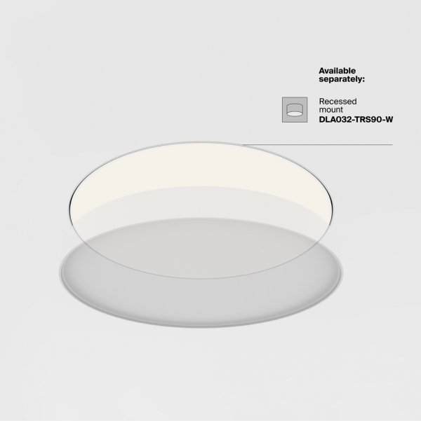  Lampa sufitowa LED nowoczesna aluminium biała ZON MAYTONI C032CL-90W3K-RD-W