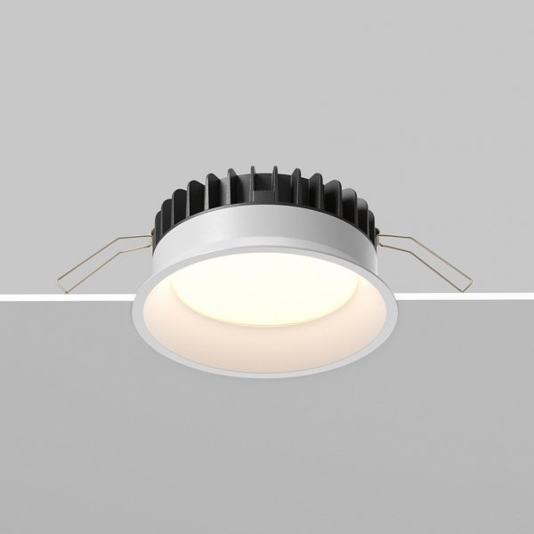 Okrągła Oprawa Wpuszczana Do Łazienki Downlight Okno Maytoni DL055-12W3-4-6K-W