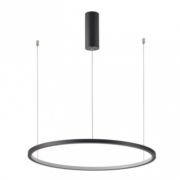 Nowoczesna Lampa Wisząca LED Czarny Okrąg VINOLA PND-56135B-100RPP-BK-3KS4K-TRDIMM ITALUX