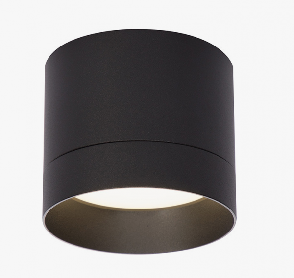 Nowoczesna oprawa sufitowa natynkowa tuba spot sufitowy aluminium czarny KENDAL  LP-6331/1SM L BK Light Prestige