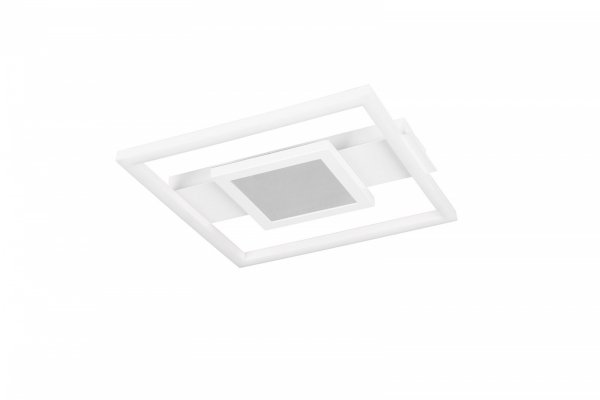 Nowoczesna lampa sufitowa LED biała metalowa prostokąt kwadrat klasyczna minimalistyczna designerska WHEELER R64801931 Rl
