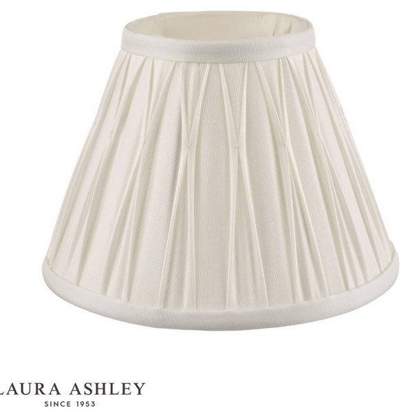 Klosz Abażur 25cm LAURA ASHLEY Fenn Silk White DAR LIGHTING LA3677439-Q (Abażur- Bez Podstawy)