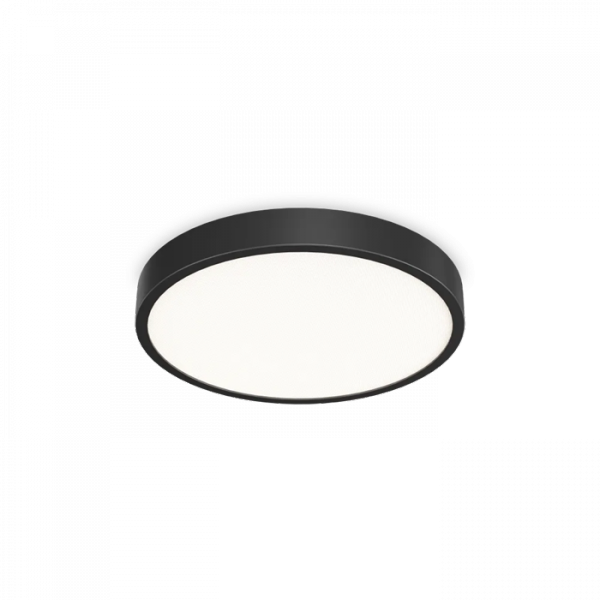Okrągła Czarna Lampa Sufitowa LED RAY 327686 IDEAL LUX