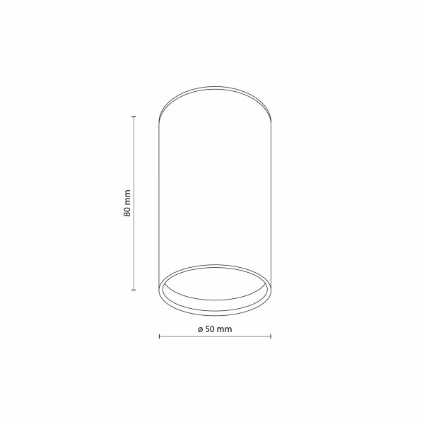 Nowoczesna oprawa sufitowa tuba brązowa reflektor spot minimalistyczna uniwersalna klasyczna TOP 11338 TK-Lighting