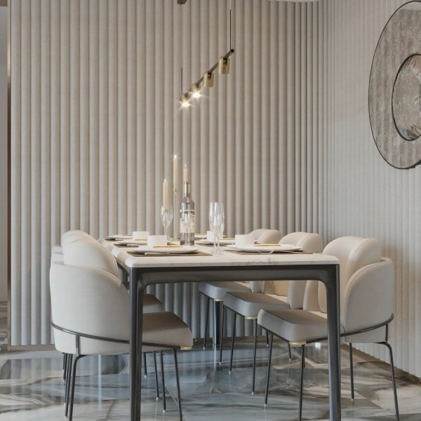 Lampa wisząca Slide Long do salonu do biura PL0124-BS Yaskr szczotkowany mosiądz 3000K