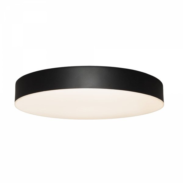 Plafon sufitowy czarny LED okrągły minimalistyczny nowoczesny tworzywo sztuczne Lumos C0270 MAXLIGHT