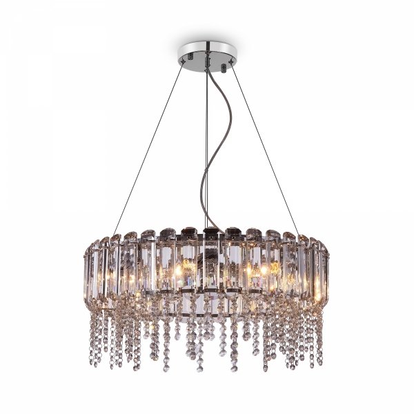 Kryształowa Lampa Wisząca Żyrandol Glamour MAYTONI HAIL MOD097PL-08CH CHROM