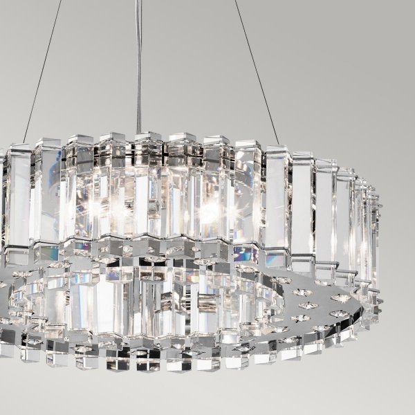 Żyrandol Crystal Skye 8 źródeł światła glamour szklany okrąg nowoczesny KL-CRYSTAL-SKYE8 KICHLER