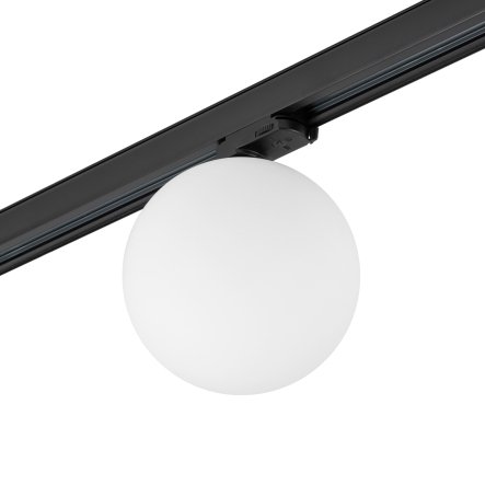 Nowoczesna oprawa świetlna reflektor na szynoprzewód 3 fazowy szklana biała kula SNOWBALL 11296 Nowodvorski Lighting