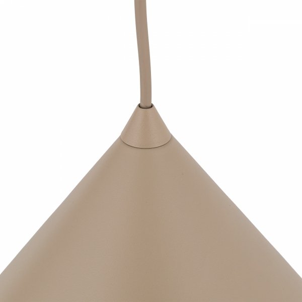 Lampa wisząca na beżowym gumowym przewodzie CONO L 10621 TK-LIGHTING