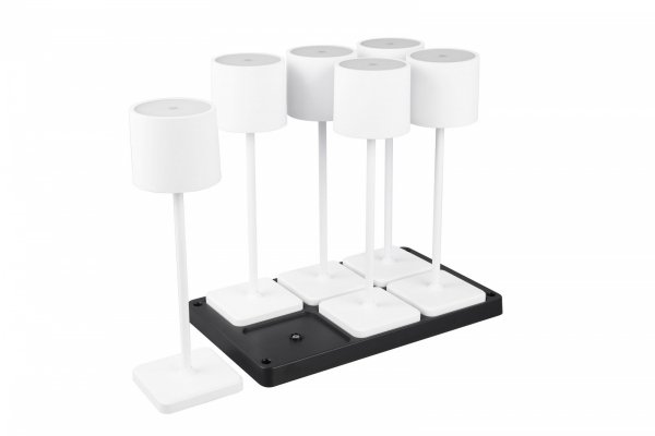 Lampki Stołowe Przenośne Akumulatorowe Białe LED FERNANDEZ R54096631 RL