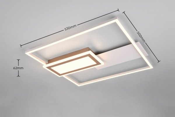 Kwadratowy plafon sufitowy LED 32W Spiro RL R67862976
