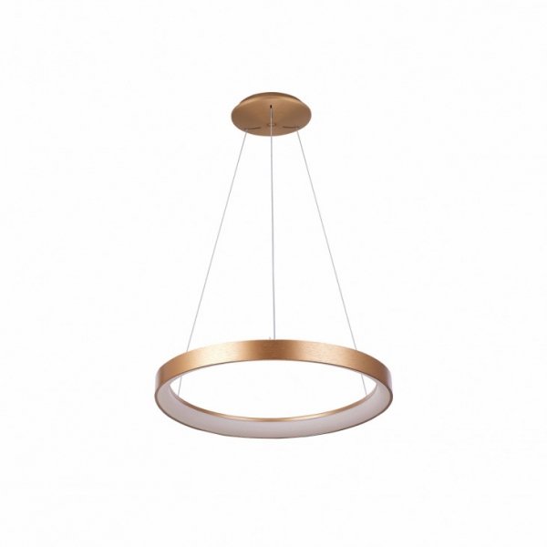 Nowoczesna Lampa Wisząca LED Złoty Okrąg VICO PND-53675-048RPC-GD-3KS4K ITALUX