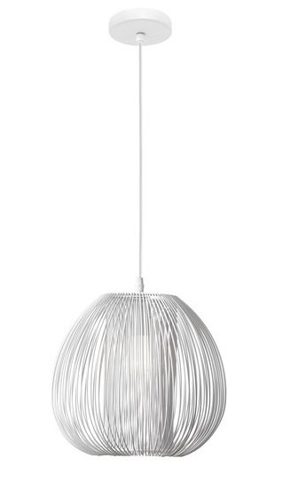 Nowoczesna lampa wisząca w stylu loftowym biała druciana PIRITU LE42150 Luces Exclusivas