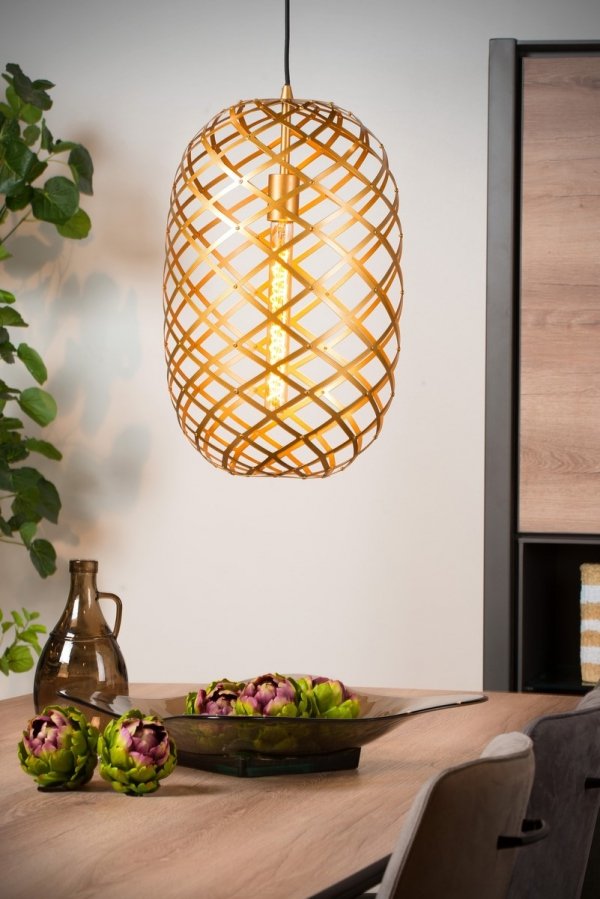 Lampa Wisząca Industrialna Złota WOLFRAM 21417/32/02 LUCIDE