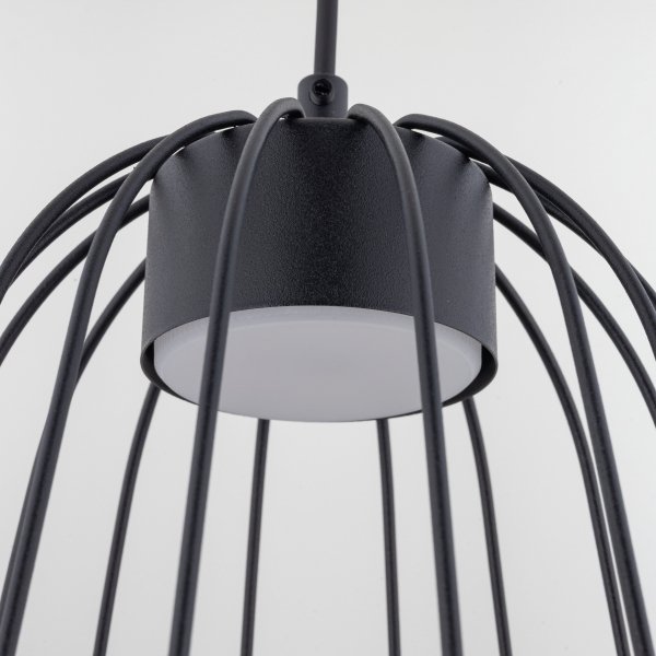 Czarna lampa wisząca ażurowa druciana owalna minimalistyczna loftowa uniwersalna klasyczna SPHERA S 11307 TK-LIGHTING