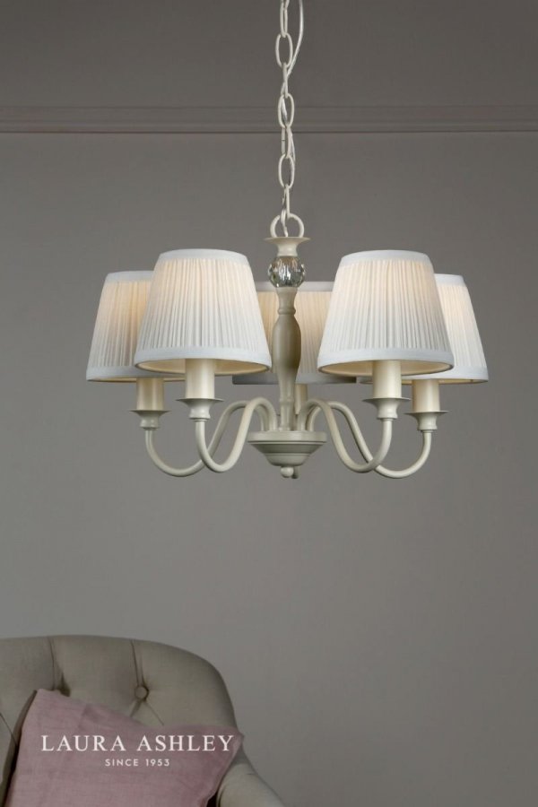 Żyrandol Abażurowy LAURA ASHLEY ELLIS LA3726687-Q DAR LIGHTING