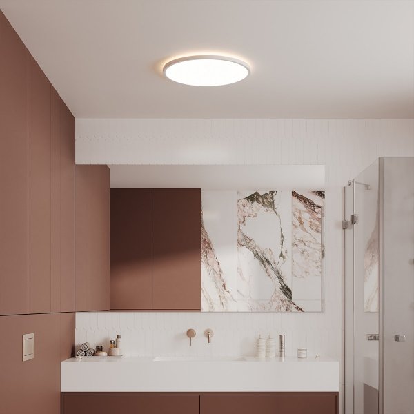 Plafon Sufiitowy Okrągły LED CCT Biały 38cm PRYZMA LP-1707/1C-38 WH LIGHT PRESTIGE