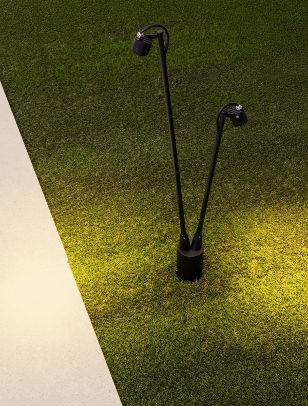 Lampa ogrodowa słupek LED aluminiowa kolor antracyt minimalistyczna klasyczna IP65 BELANOR LE75165 Luces Exclusivas