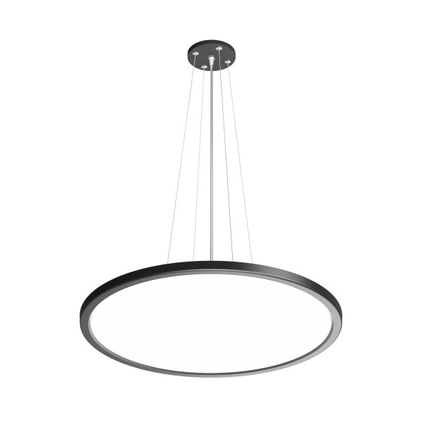 Nowoczesna Lampa Wisząca LED 36W MANITO ITALUX Czarna Okrągła 