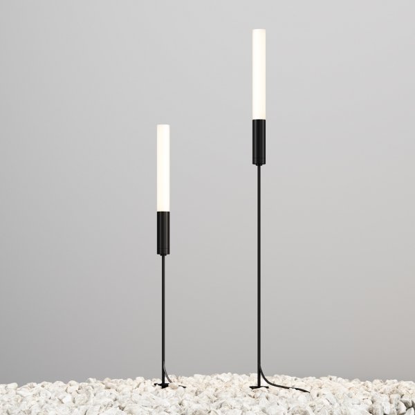 Minimalistyczne oświetlenie zewnętrzne słupek LED grafit aluminium większy Flare MAYTONI O487FL-L3GF3K1