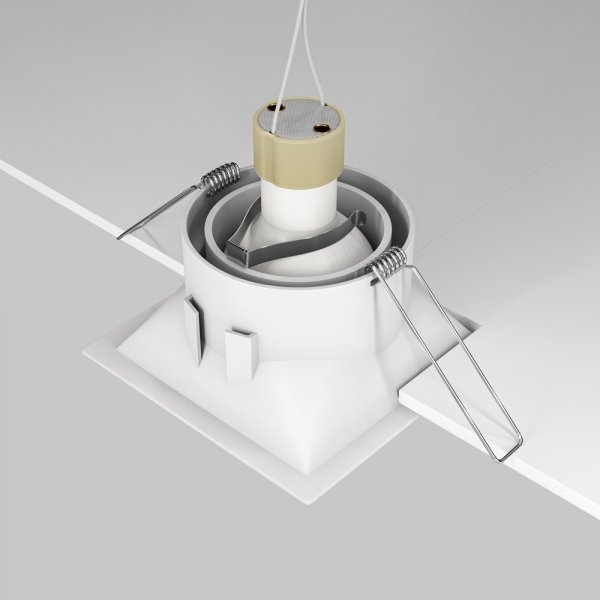 Oprawa wpuszczana downlight kwadratowa DOT DL029-2-01W MAYTONI