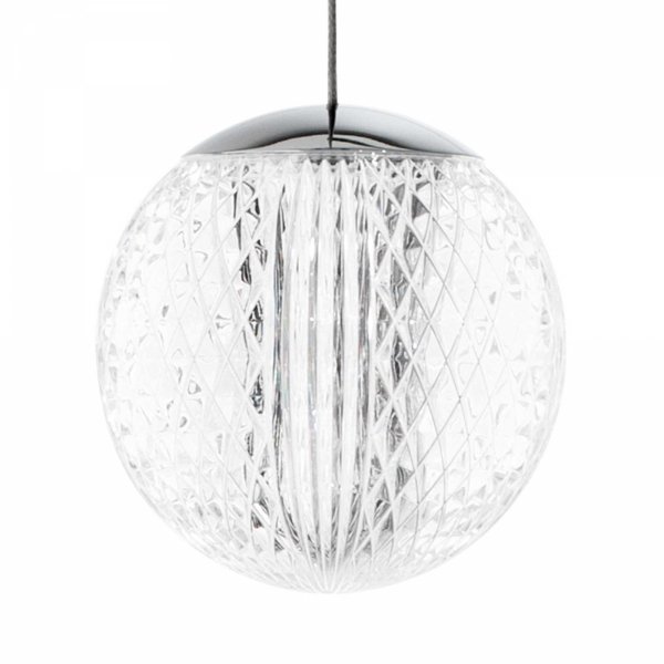 Lampa Wisząca Chrom Glamour LED Kryształowa DIAMOND SP3 305295 IDEAL LUX