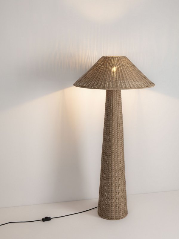 Nowoczesna lampa podłogowa stojąca IP65 pleciona rystykalna boho industrialna Luces Exclusivas