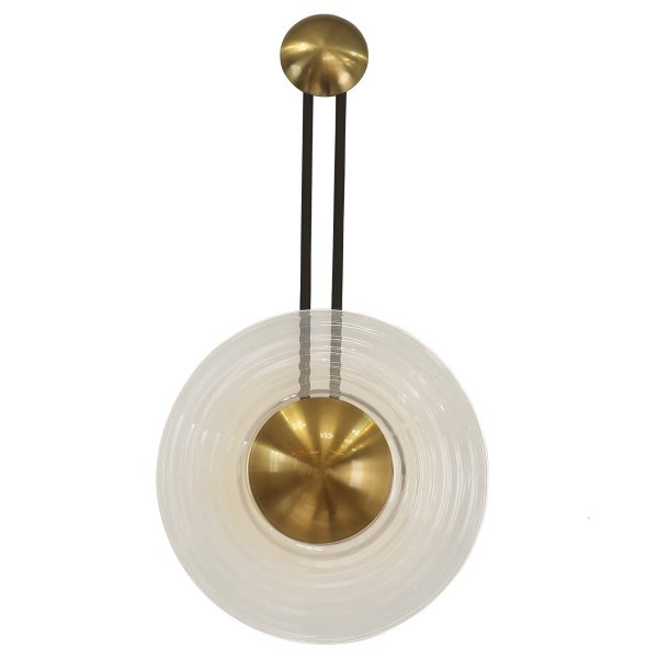 Designerski nowoczesny kinkiet w stylu art deco szklany klosz BELL LED CCT LP-1702/1W TR Light Prestige